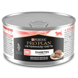 Comida húmida para gatos Purina Pro Plan PVD Feline DM – Diabetes Management Mousse Lata 24 x 195 g