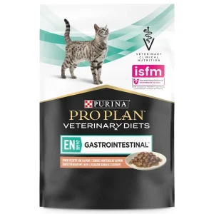 Comida húmida para gatos Purina Pro Plan PVD Feline EN – Gastroenteric Salmon 10 x 85 g