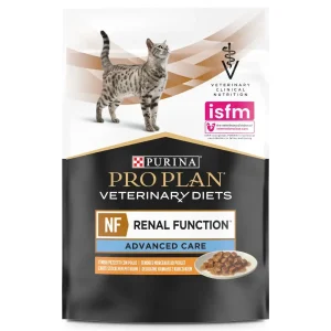 Comida húmida para gatos Purina Pro Plan PVD Feline NF – Renal Function Advance Care Chicken Saqueta 10 x 85 g
