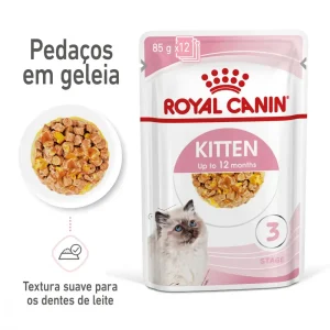 Comida húmida para gatos Royal Canin kitten in Jelly – Wet (Saqueta) – 12 x 85 g