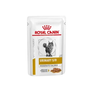 Comida húmida para gatos Royal Canin Vet Urinary S/O Moderate Calorie Feline Wet (Saqueta) 12 x 85 g