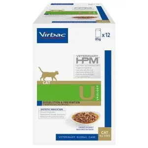Comida húmida para gatos Virbac HPM U1 Cat Dissolution & Prevention – 12 x 85 g