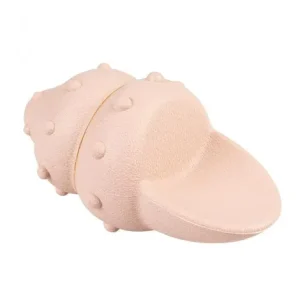 Concha dispensadora de snacks em borracha ECO – Duvo Plus – Cor do Produto: Rosa claro
