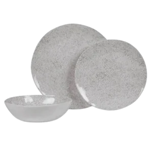 Conjunto de loiça de melamina Kampa Natural Stone Set – 4 Pax (12 peças)