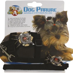 Conjunto Peitoral + Trela Croci p/ Cão ou Gato