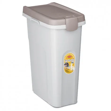 Contentor para ração – Stefanplast – Cor do Produto: Branco | Capacidade: 25 L