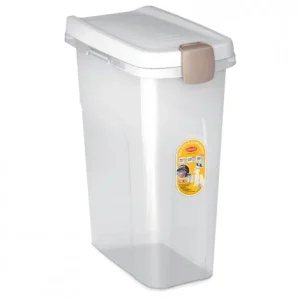 Contentor para ração – Stefanplast – Cor do Produto: Transparente | Capacidade: 25 L