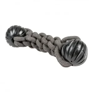 Corda ECO com 2 bolas de borracha para cão – Duvo Plus – Medidas: 23 x 6 x 7,5 cm