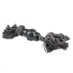 Corda ECO com 2 nós e cone de borracha para cão – Duvo Plus – Medidas: 26 x 5 x 5 cm