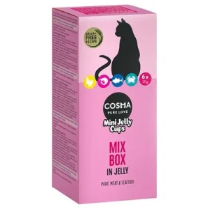 Cosma Mini Jelly Cups 6 x 25 g snacks para gatos