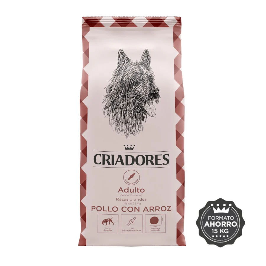 Criadores Adulto Frango e Arroz ração para cães de raças grandes - Image 2