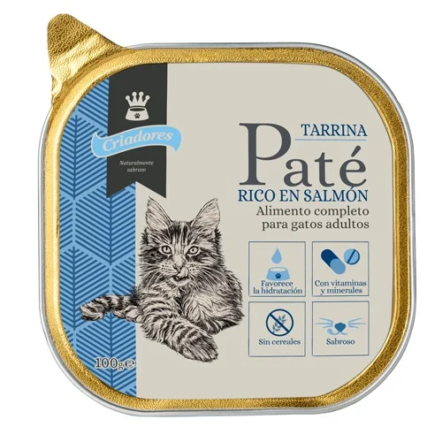 Criadores Adulto Salmão em patê terrina para gatos