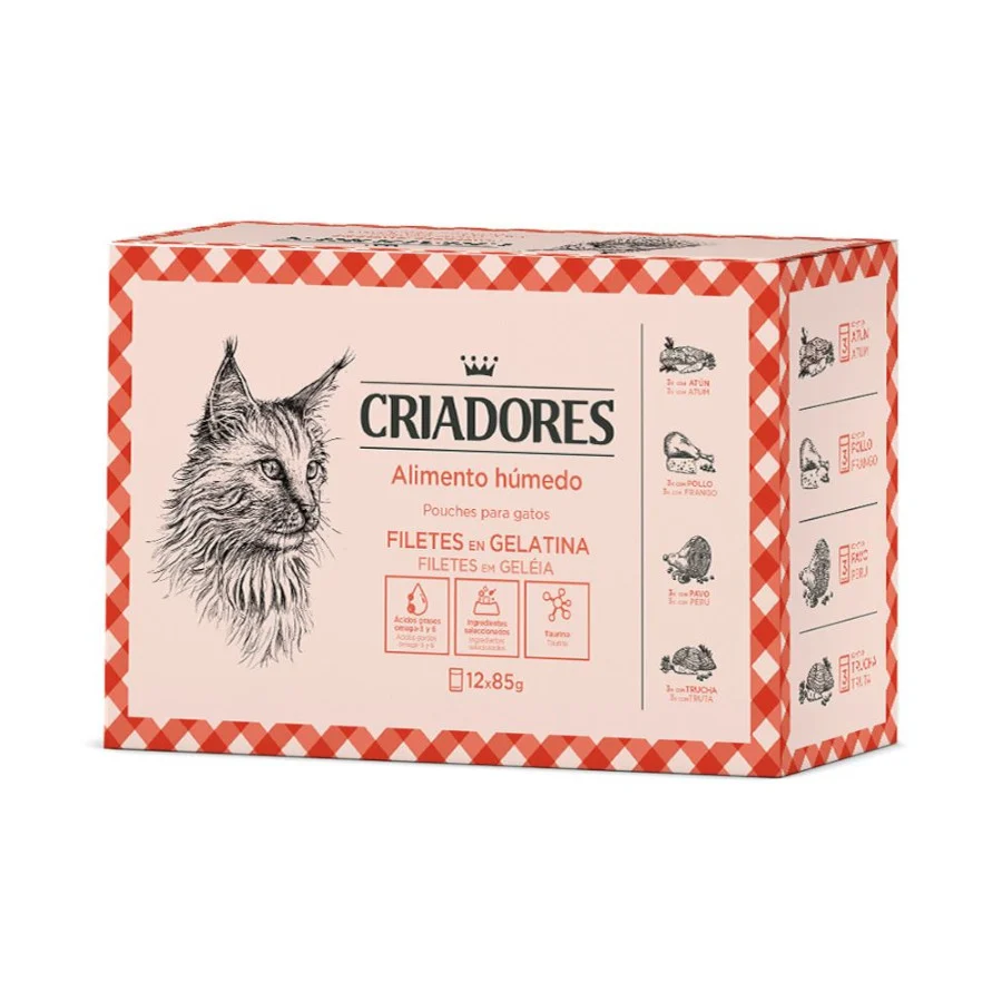 Criadores Alimento húmido de carne e peixe em saqueta para gatos Pack Poupança!