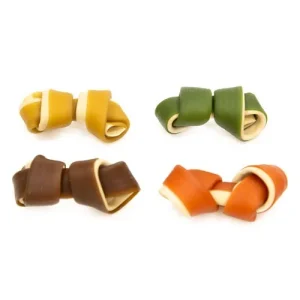 Criadores Candy Mini Bones ossos para cães com nós