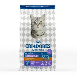 Criadores Científico Adulto Esterilizado Ração de frango para gatos