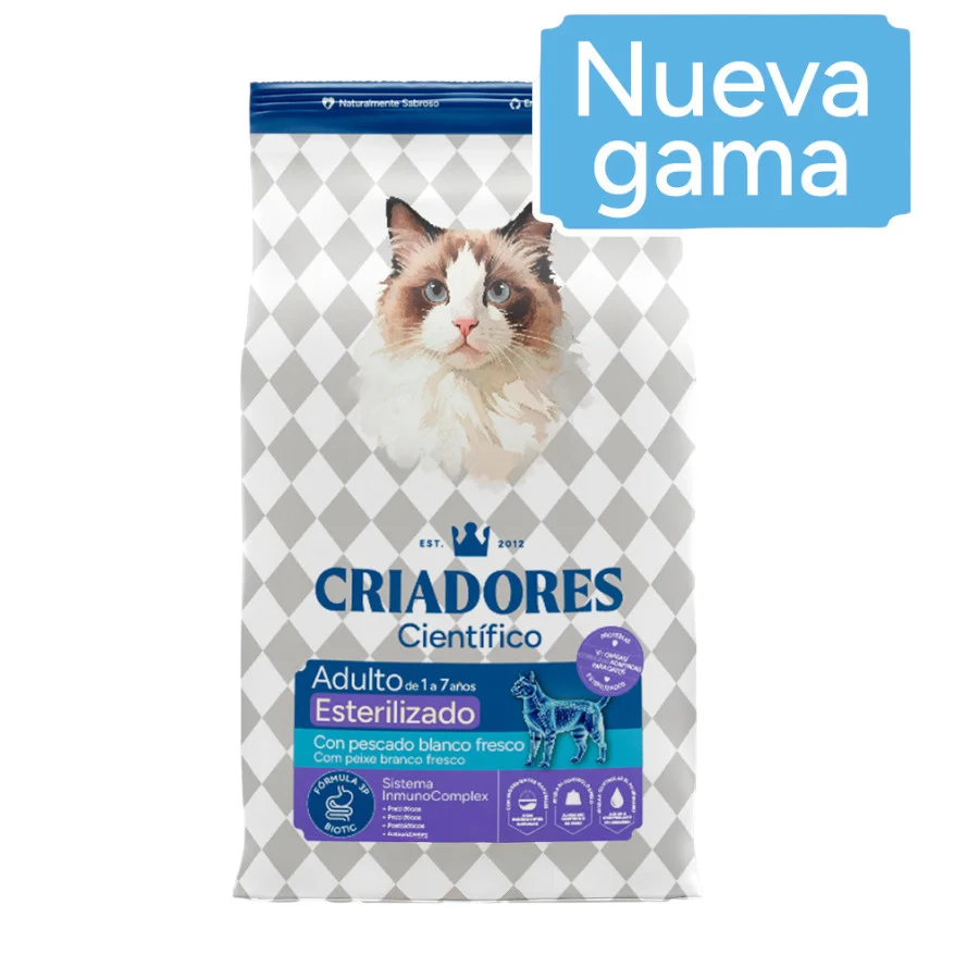 Criadores Científico Adulto Esterilizado Ração de peixe para gatos - Image 2