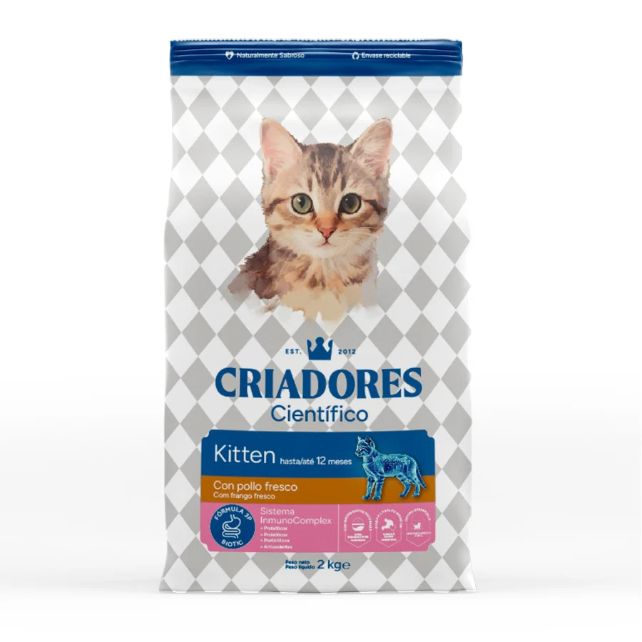 Criadores Científico Kitten Ração de frango para gatos
