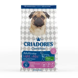 Criadores Científico light -46% de gordura Adulto Mini Ração de frango para cães