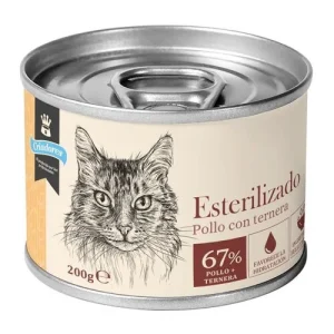 Criadores Comida húmida de Frango e Vitela para gatos esterilizados