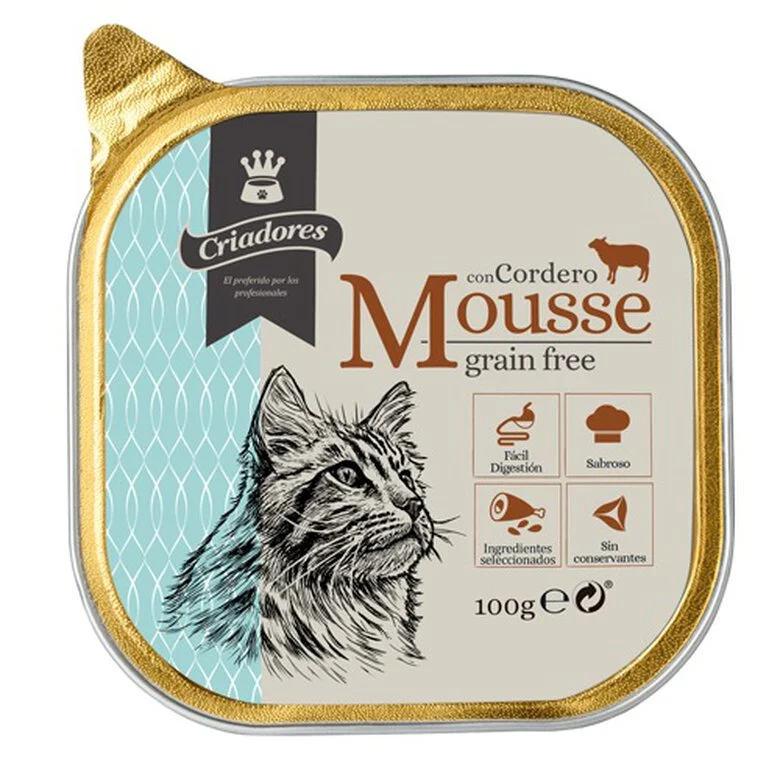 Criadores Grain Free Mousse de Cordeiro terrina para gatos