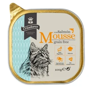 Criadores Grain Free Mousse de Salmão terrina para gatos
