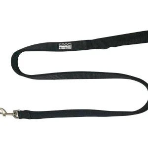 CROCI Trela Hiking Reflective Preta com Pega Acolchoada para Cães que Puxam 120cm
