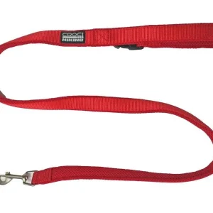 CROCI Trela Hiking Reflective Vermelha com Pega Acolchoada para Cães que Puxam 120cm