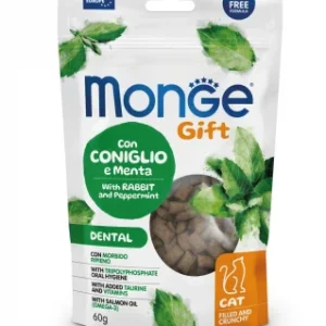 Crunchy Snack Dental Coelho e Menta 60Gr – Monge