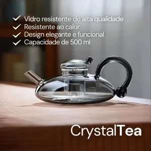 CrystalTea: Bule De Vidro De Borossilicato