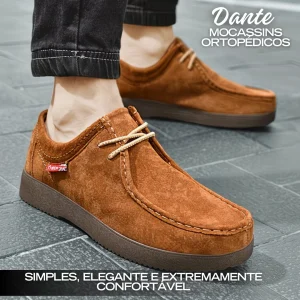 Dante | Mocassins ortopédicos de couro antiderrapantes