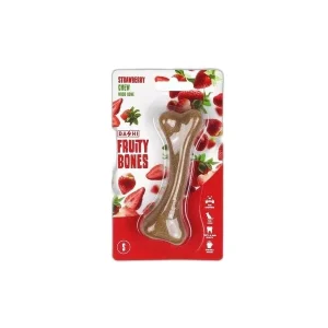 Dashi Fruity Bones Osso Morango para Cães em Madeira e Nylon