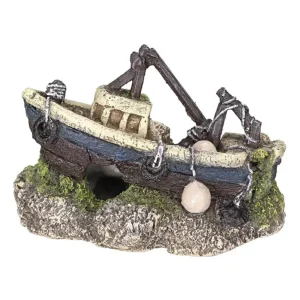 DECORAÇÃO PARA AQUÁRIO – BARCO DE PESCA