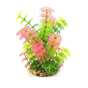 Decoração Planta Aquática Verde e Rosa Classic