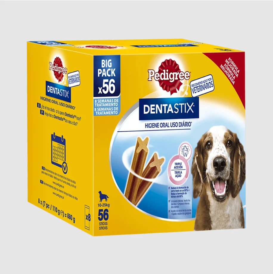Dental Stick Multipack Medium 56Unids – Pedigree