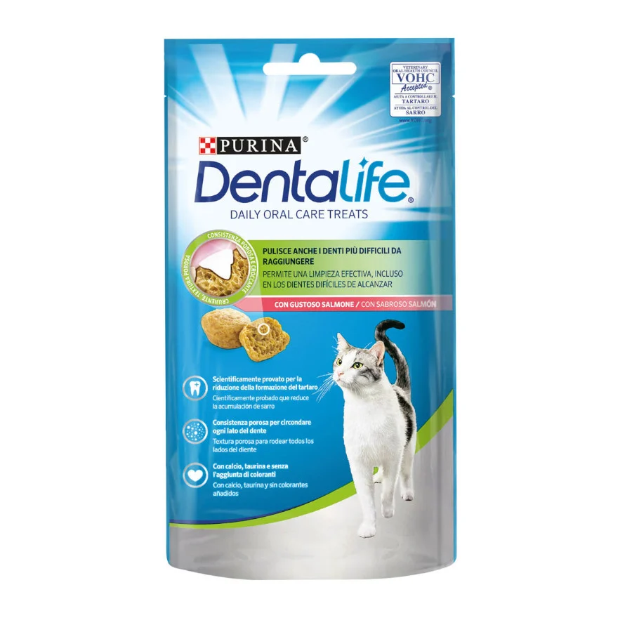 Dentalife Daily Oral Salmão Snacks Dentários para gatos - Image 2
