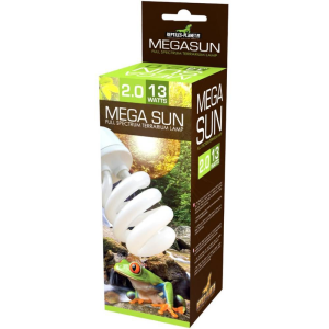 Descrição do Produto: Lâmpada Megasun UVB 10.0 13W – Reptiles Planet