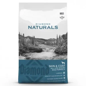 Diamond Naturals All Life Stages – Ração seca para cão de todas as idades para saúde da pele e do pelo – Salmão e batata – Quantidade: 15 kg
