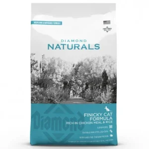 Diamond Naturals Finicky – Ração seca para gato adulto exigente – Frango e arroz – Quantidade: 1 kg