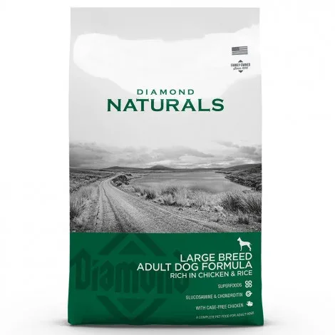 Diamond Naturals Large Breed – Ração seca para cão de porte grande – Frango e arroz – Quantidade: 15 kg