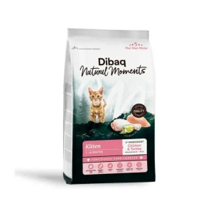Dibaq Natural Moments Kitten Frango e Peru – Alimento seco para gatinhos 1,5kg