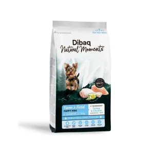 Dibaq Natural Moments Puppy Mini Peru e Frango – Alimento seco para cachorros de raça pequena 2kg