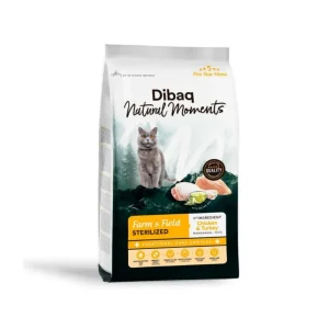Dibaq Natural Moments Sterilized Frango e Peru – Alimento seco para gatos esterilizados