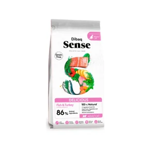 Dibaq Sense Cat Grain Free Delicious – Alimento seco para gatos adultos com peixe