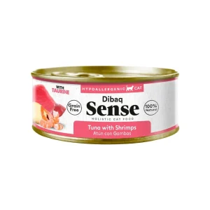 Dibaq Sense Grain Free Atum com Camarão – Alimento húmido para gatos adultos