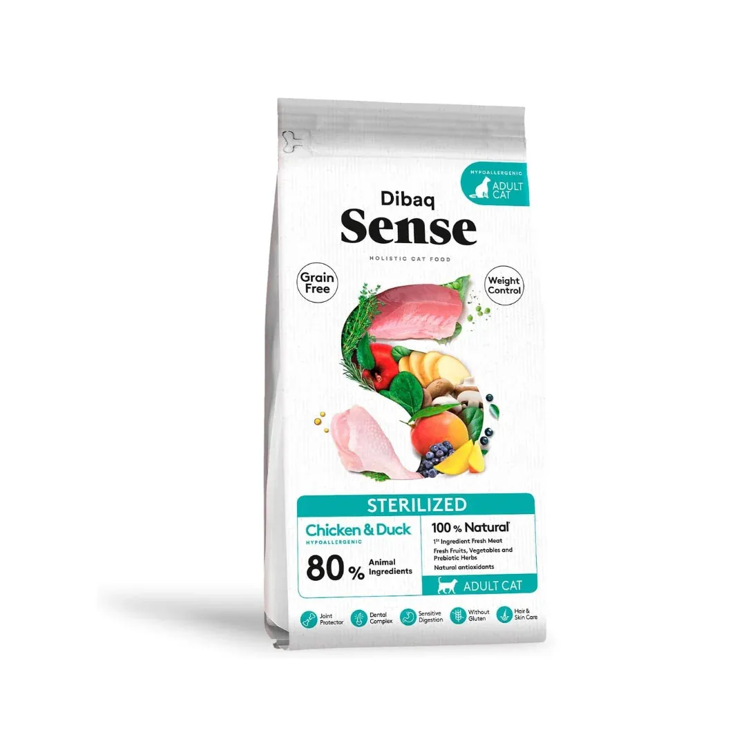 Dibaq Sense Grain Free Sterilized – Alimento seco para gatos esterilizados