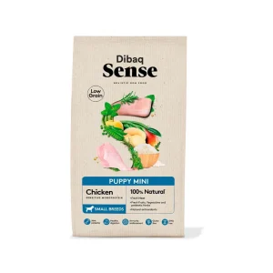 Dibaq Sense Low Grain Puppy Mini Frango 2 kg – Alimento seco para cachorros de raças mini
