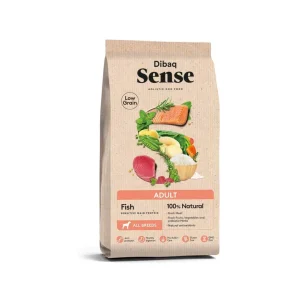 Dibaq Sense Low Grain Salmão e Atum – Alimento seco para cães adultos