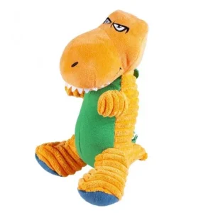 Dinossauro T-Rex laranja de peluche para cães – Duvo Plus