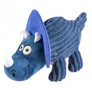 Dinossauro Triceratops azul de peluche para cães – Duvo Plus