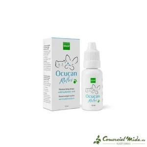 DISOP Ocucan Rufus Eye Cleaner Drops 15 ml para cães e gatos